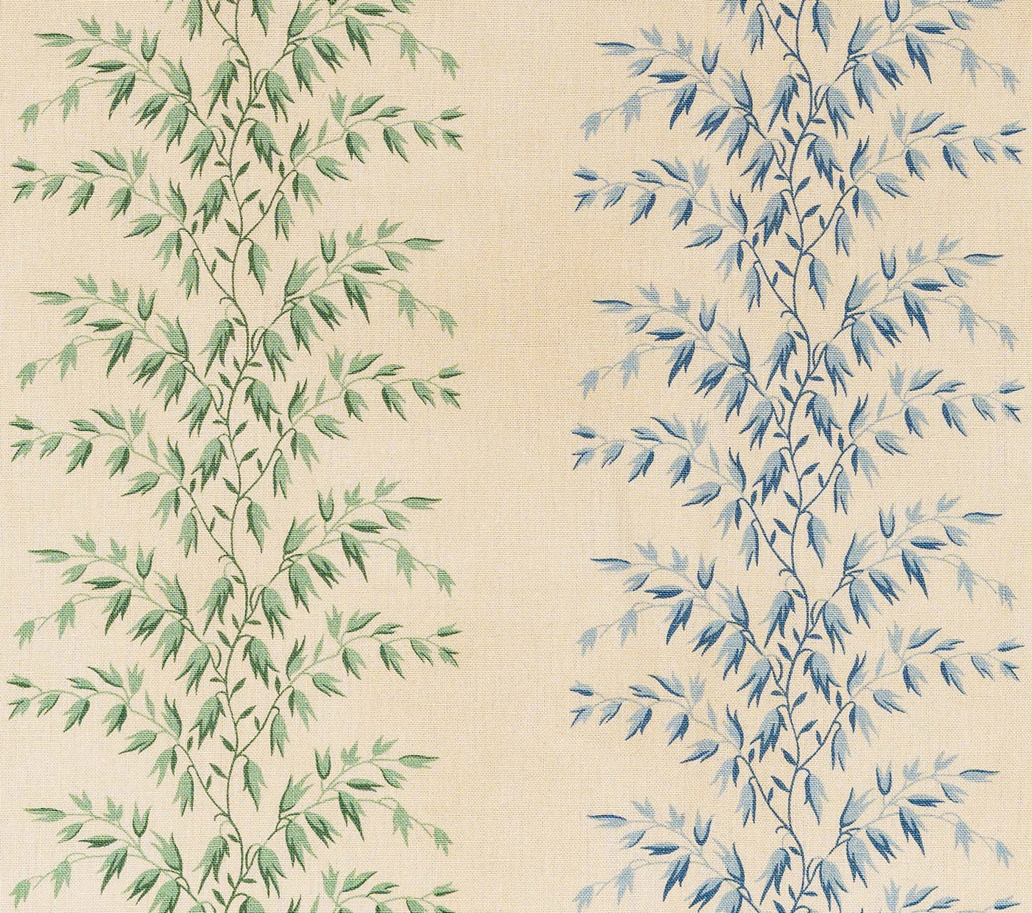 Décors Barbares - Rayures Datcha in green & blue