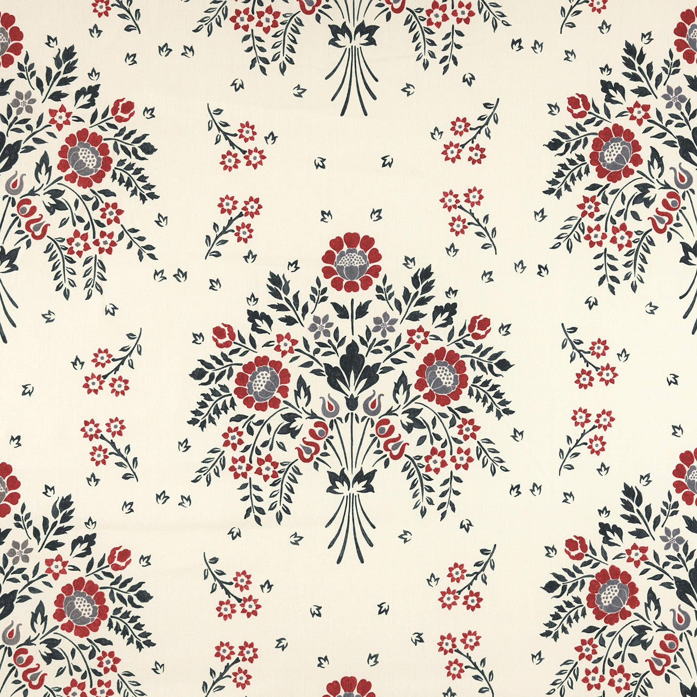 Decor Barbares - Bouquet Hongrois in red and ink