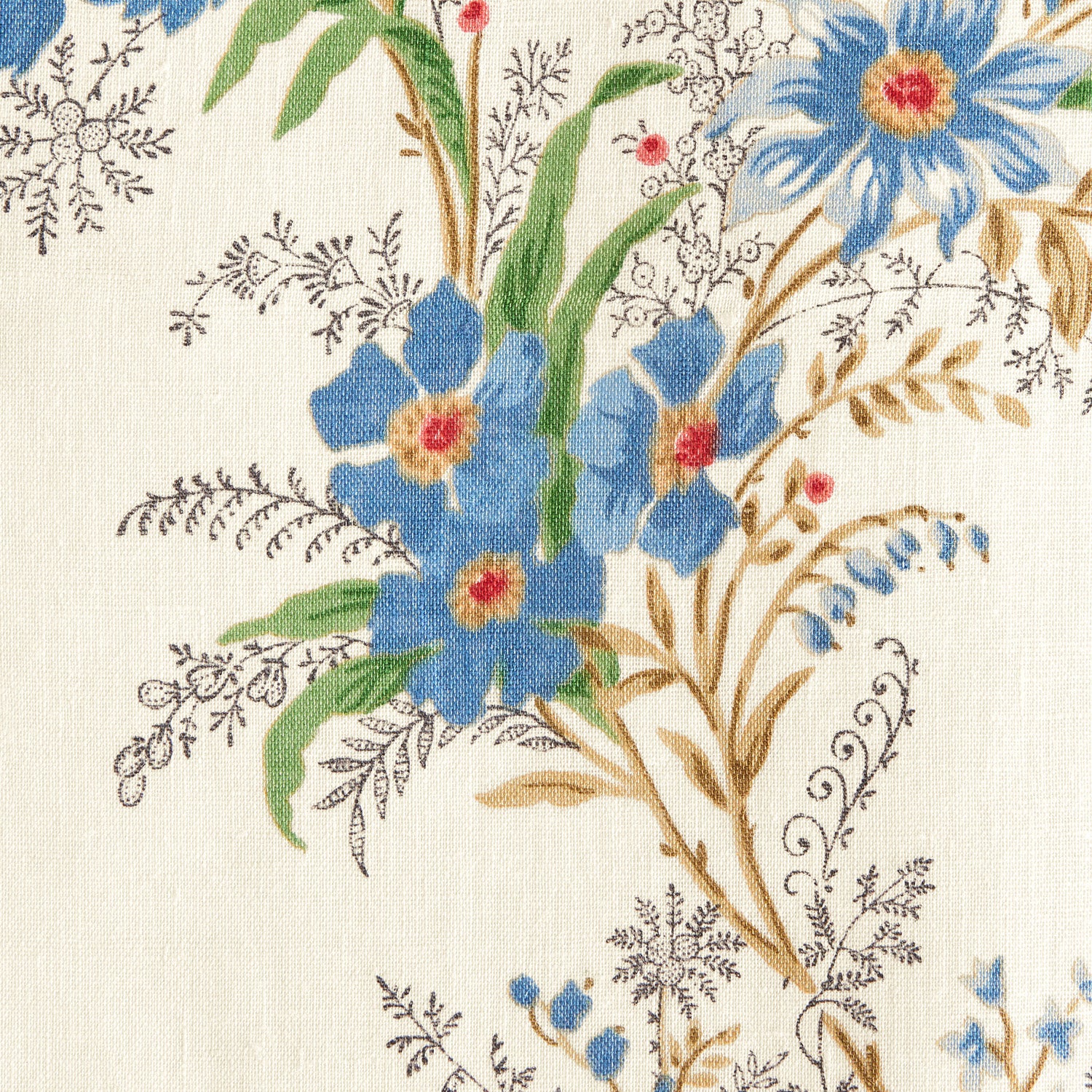 Décors Barbares - Été Moscovite in indigo linen voile