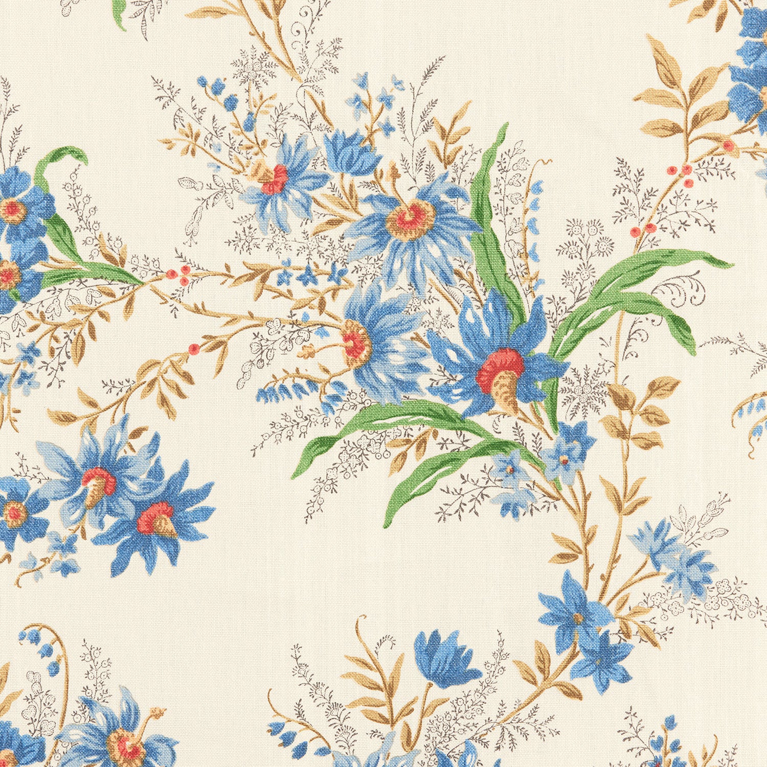 Décors Barbares - Été Moscovite in indigo linen voile
