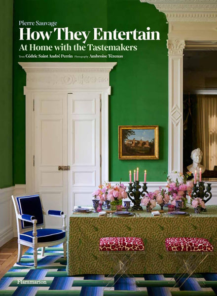 Book cover of 'How They Entertain' with a decorated dining room interior.
