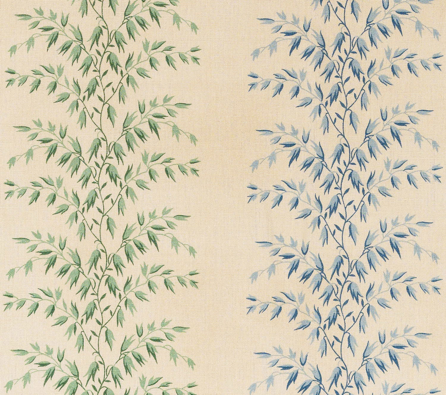 Décors Barbares - Rayures Datcha in green & blue