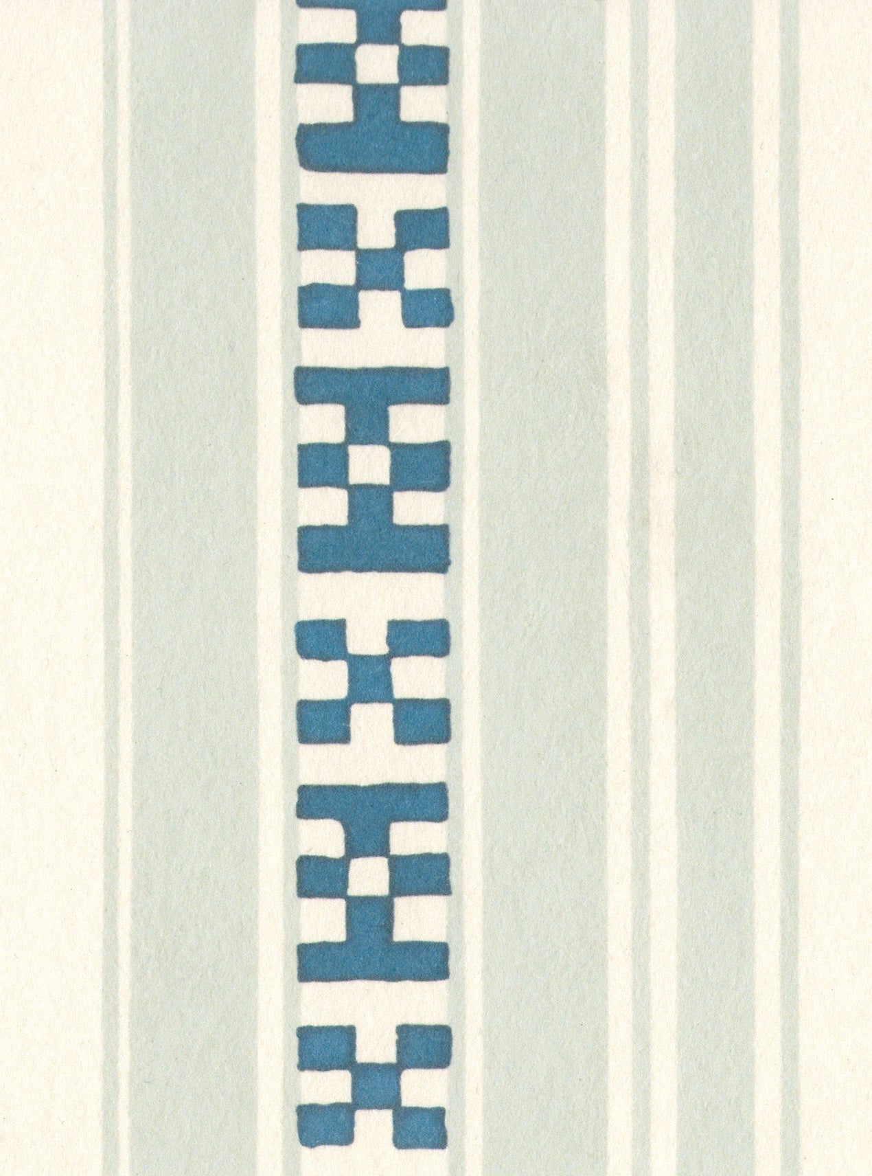 Decors Barbares-Rayures Broderies in Blue