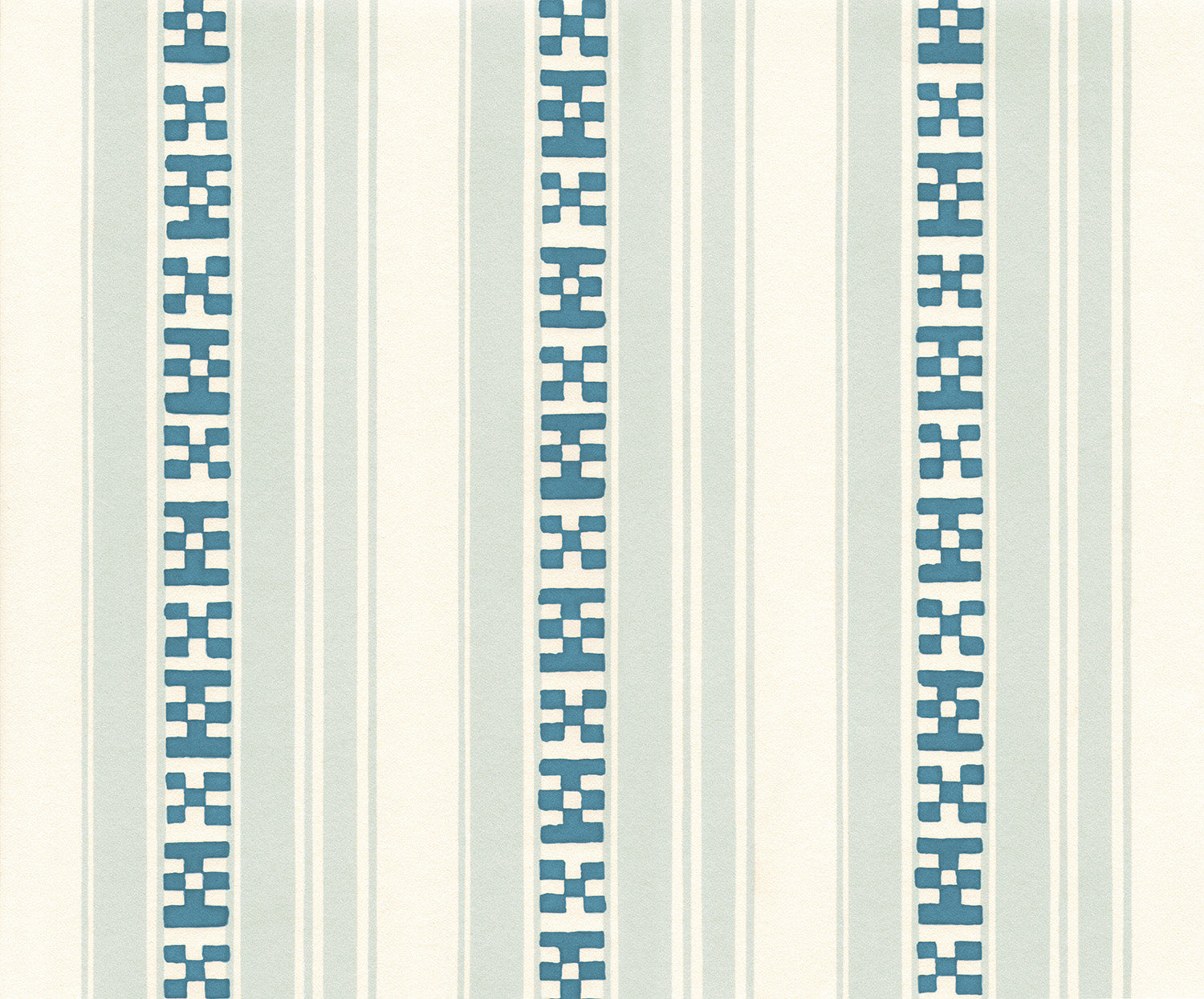 Decors Barbares-Rayures Broderies in Blue