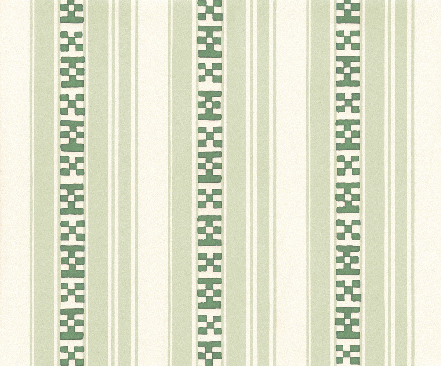Decors Barbares-Rayures Broderies in Green