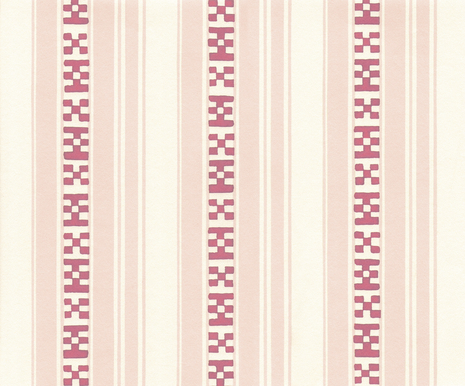 Decors Barbares-Rayures Broderies in Pink