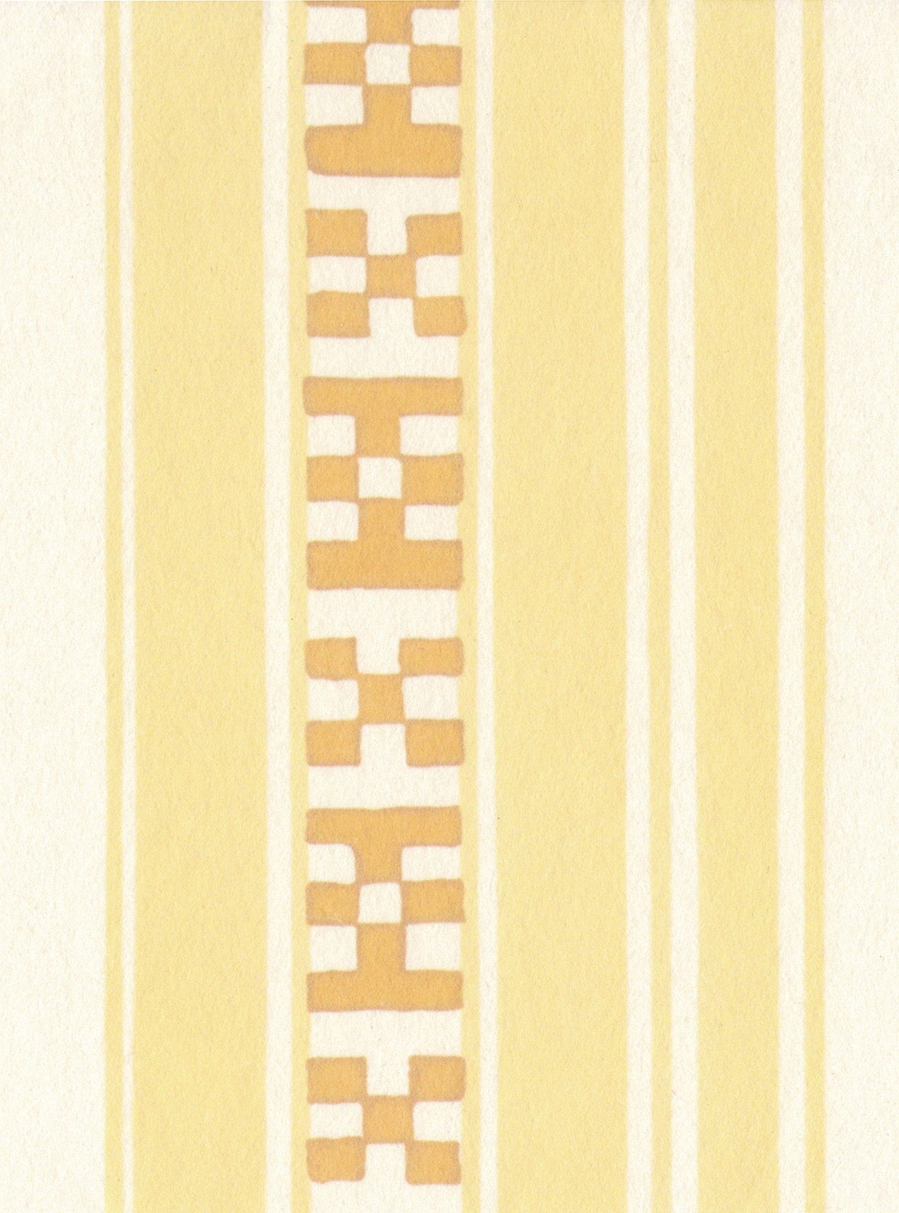 Decors Barbares-Rayures Broderies in Yellow