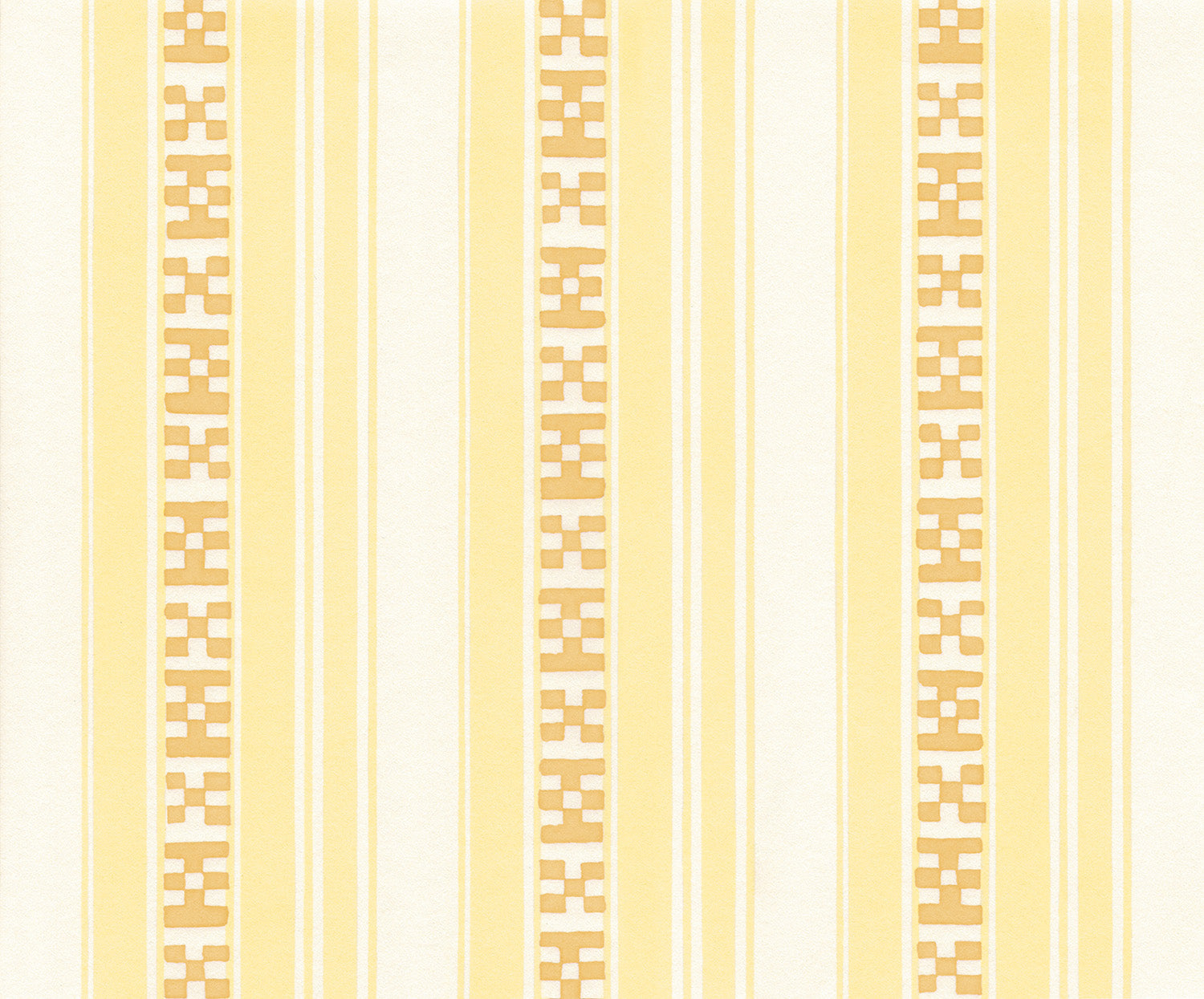 Decors Barbares-Rayures Broderies in Yellow