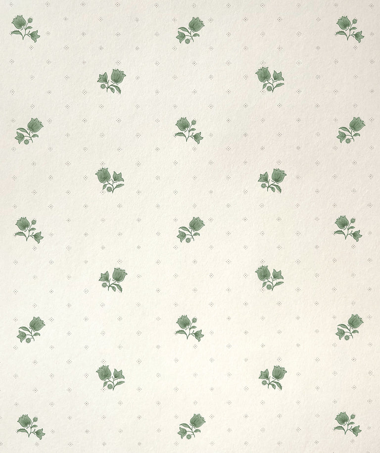 Decors Barbares_Wallpaper-Polonaise in Green