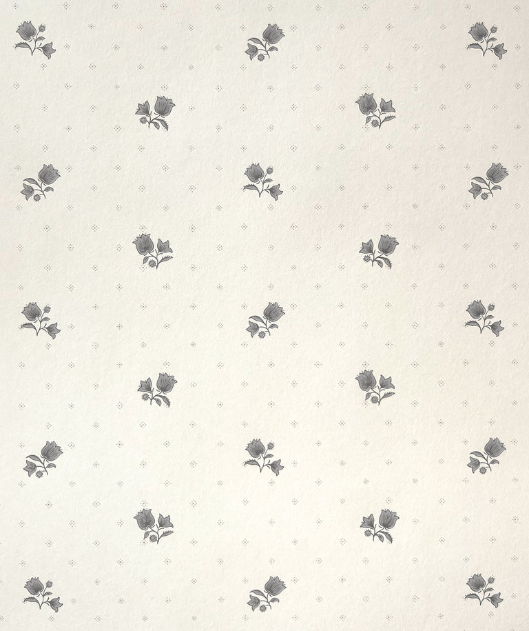 Decors Barbares_Wallpaper-Polonaise in Grey