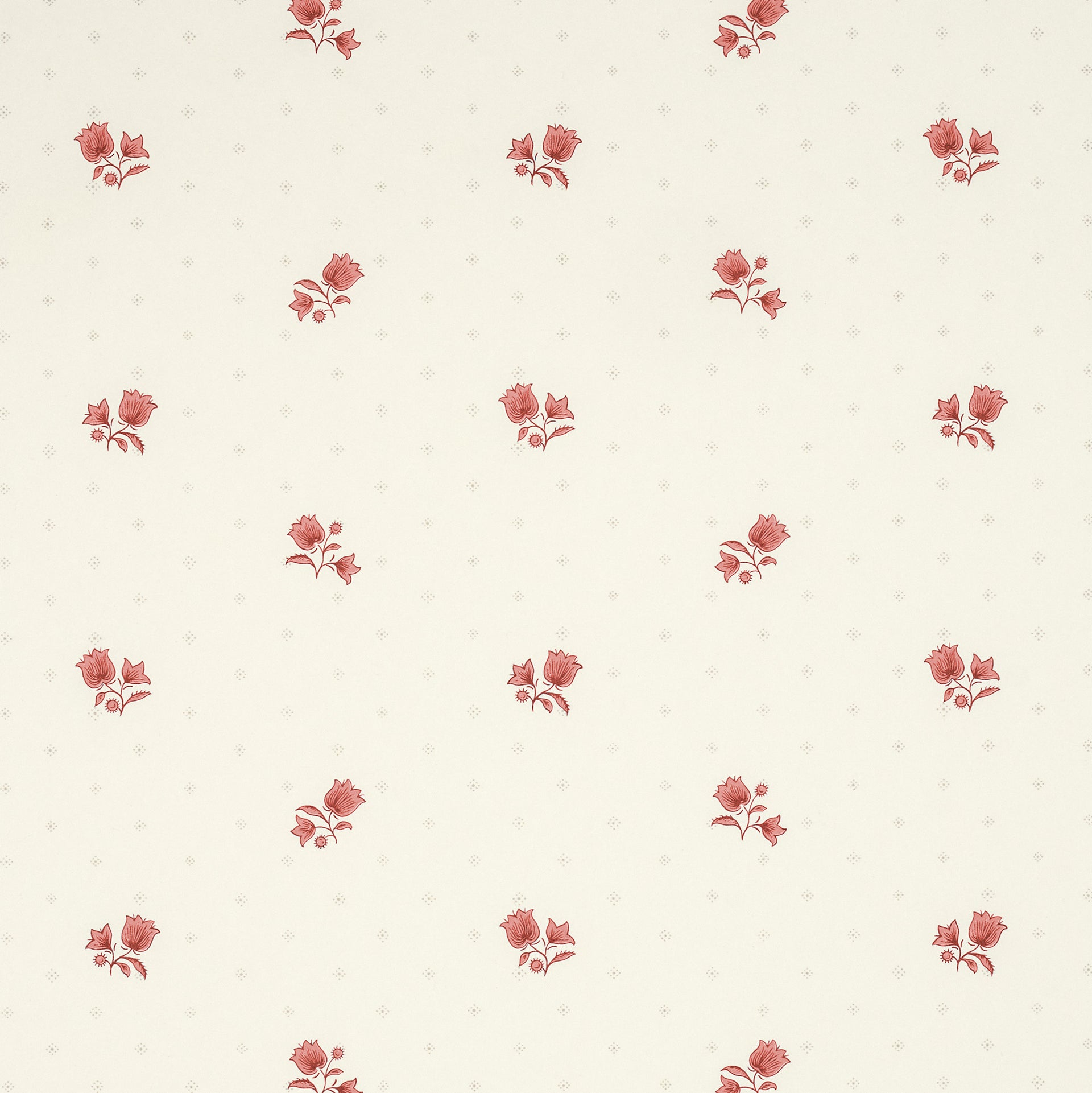Decors Barbares-Wallpaper Polonaise in Red